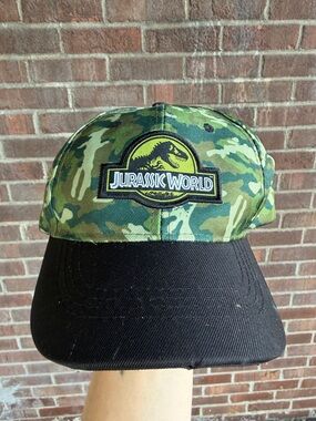 Jurassic World Kids Camo Baseball Hat - Green & Black